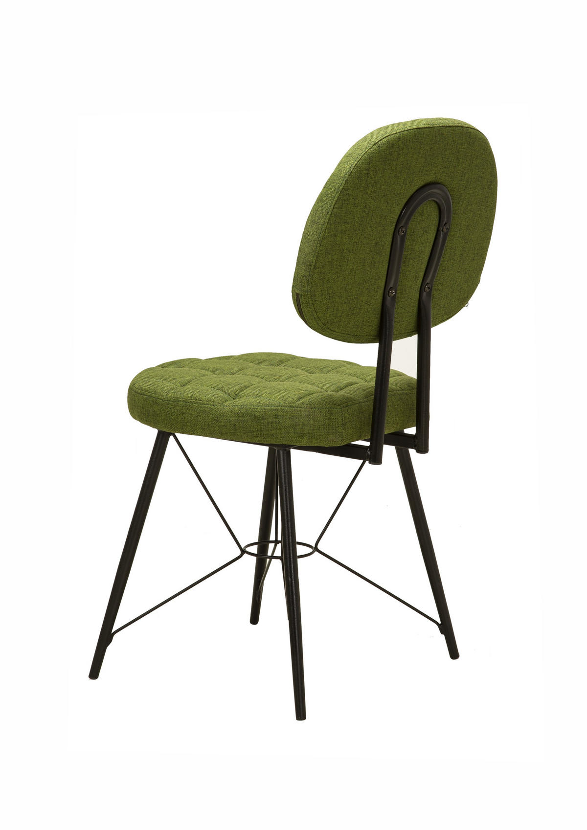 ESSZIMMERSTUHL VICTORIA mit Metallbeinen - Grün, Holz/Textil (45/90/56.4cm) - Stuhlmann