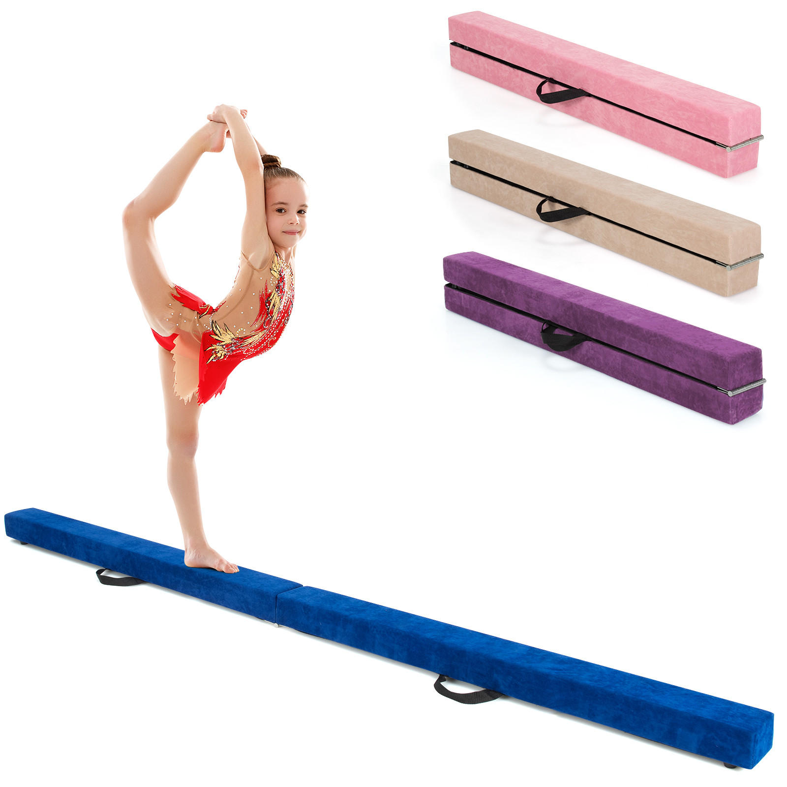 COSTWAY SKLÁDACÍ KLADINA 210 cm modrá