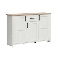 SIDEBOARD Aksel Weiß und Holz - Weiß, Holzwerkstoff (148/99/43cm) - Petits-meubles
