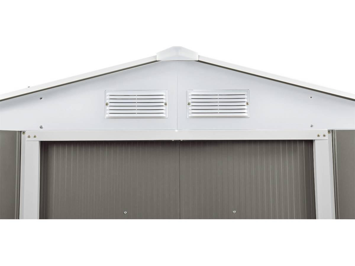 METALL-GARTENHAUS dallas Taupe - Taupe, Metall (213/195/191cm) - Habitat Garten