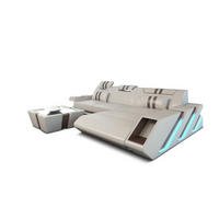 ECKSOFA Apollonia L - Braun, Leder (190/295cm) - Sofa Dreams