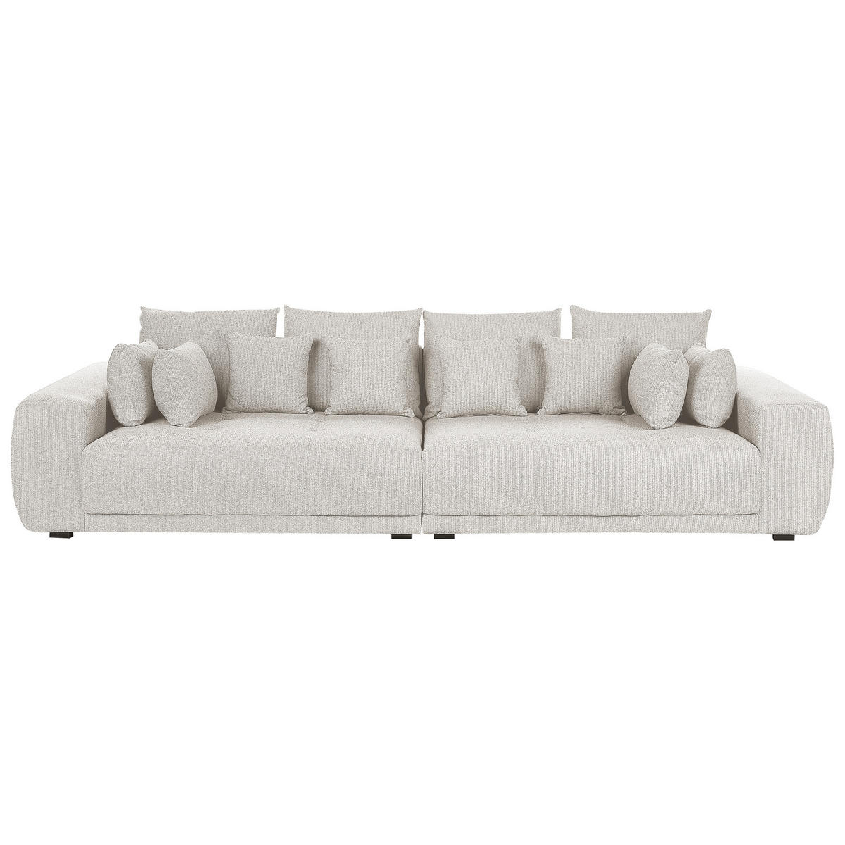 WOHNLANDSCHAFT Polsterbezug Beige Torpo - Beige, Textil (308/84/136cm) - Beliani