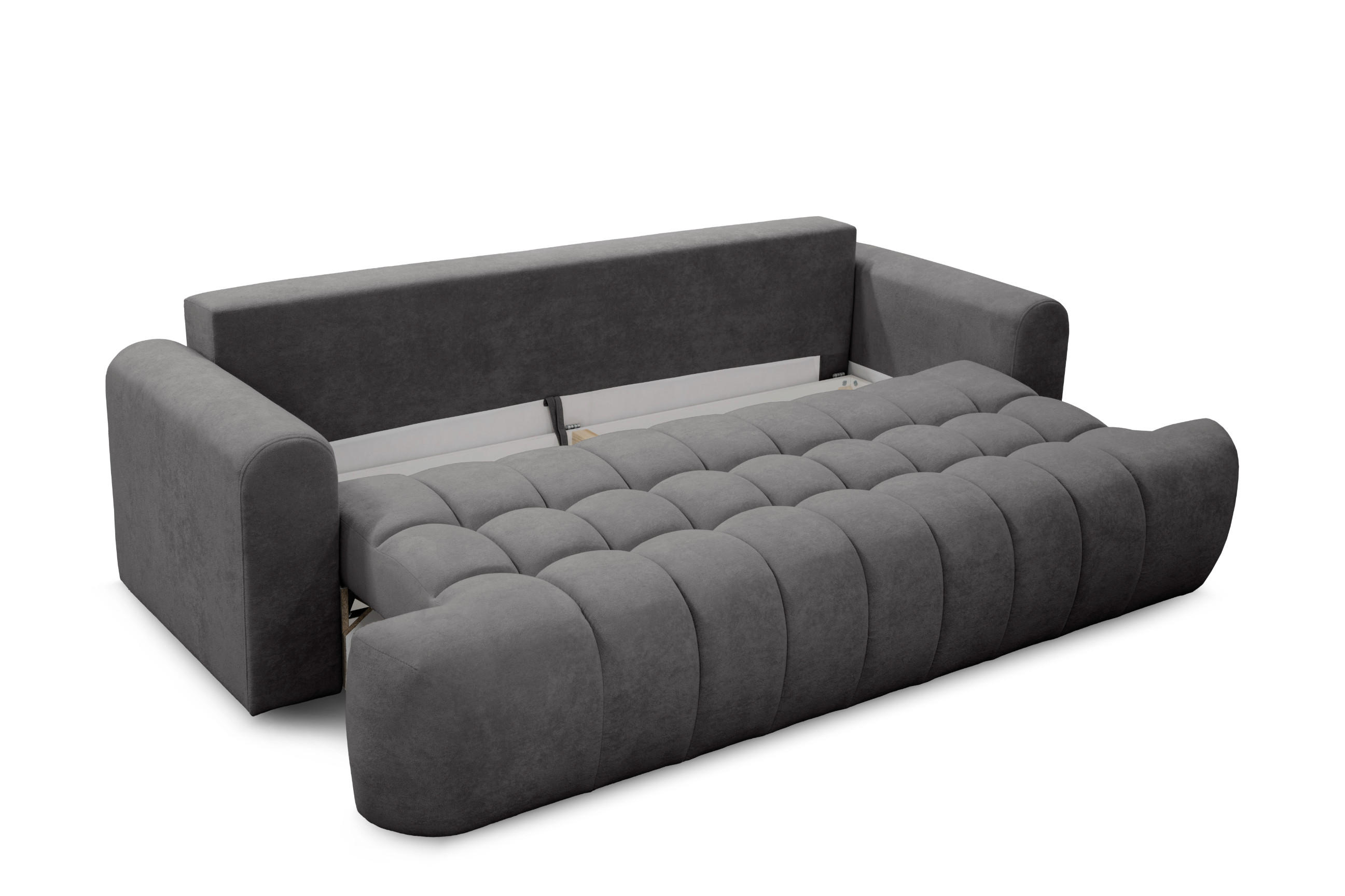 SOFA in Graphit - Graphitfarben, Textil (246/92/115cm) - Home Collective