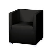 COCKTAILSESSEL - Schwarz, Kunststoff/Textil (63/71/64cm) - home24