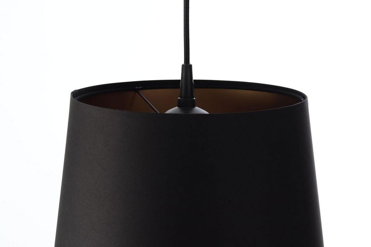 HÄNGELEUCHTE Gold 30/37 cm - Schwarz, Kunststoff (30/0.8/37cm) - ONZENO