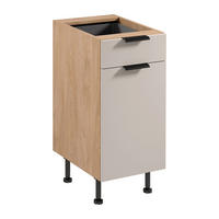 UNTERSCHRANK D40S1 P/L – Sorento Beige Sonoma Eiche – Beige / Sonoma Eiche - Beige/Sonoma Eiche, Holzwerkstoff (40/87/52cm) - ROYAL24_MARKT