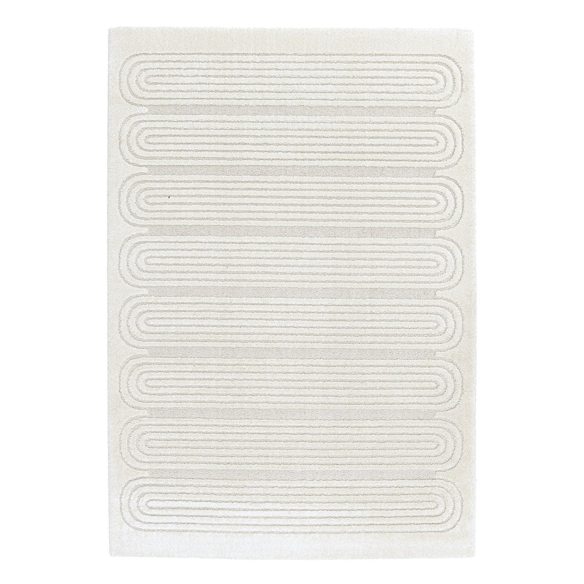 TEPPICH sehr weich mit Relief-Effekt beige - Beige, Textil (120/170cm) - AFK Living