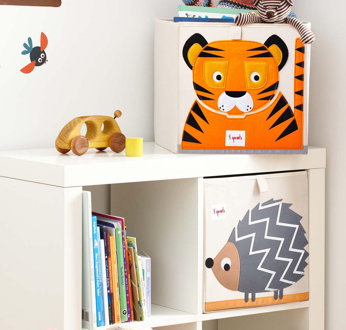 AUFBEWAHRUNGSBOX Tiger 33x33x33cm - Naturfarben, Textil (33/33cm) - 3Sprouts