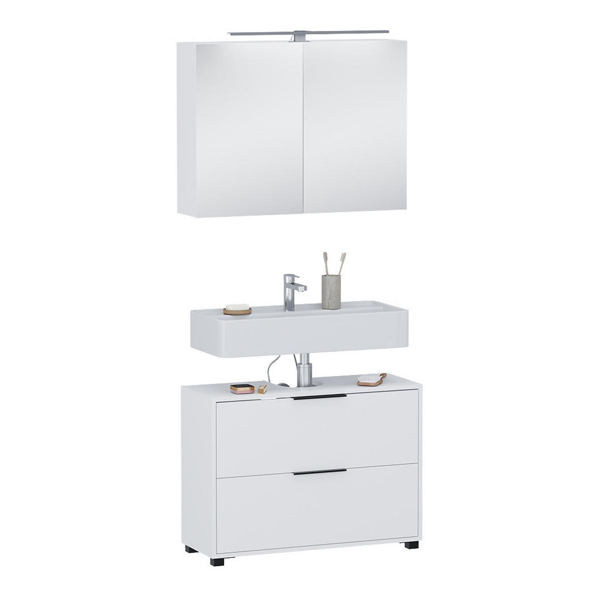 KOUPELNOVÝ NÁBYTEK Alina Bílá - bílá, kompozitní dřevo (80/60/30cm) - Vicco