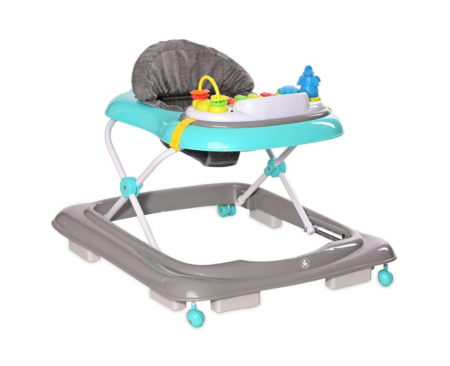 LAUFLERNHILFE Sea Adventure türkis Spielcenter Musikfunktion höhenverstellbar - Grün, Kunststoff (62/62/70cm) - Lorelli