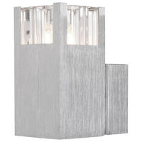 LED WANDLEUCHTE AMOENA Aluminium Silber - Silberfarben, Metall (5/10/7.5cm) - Globo Lighting