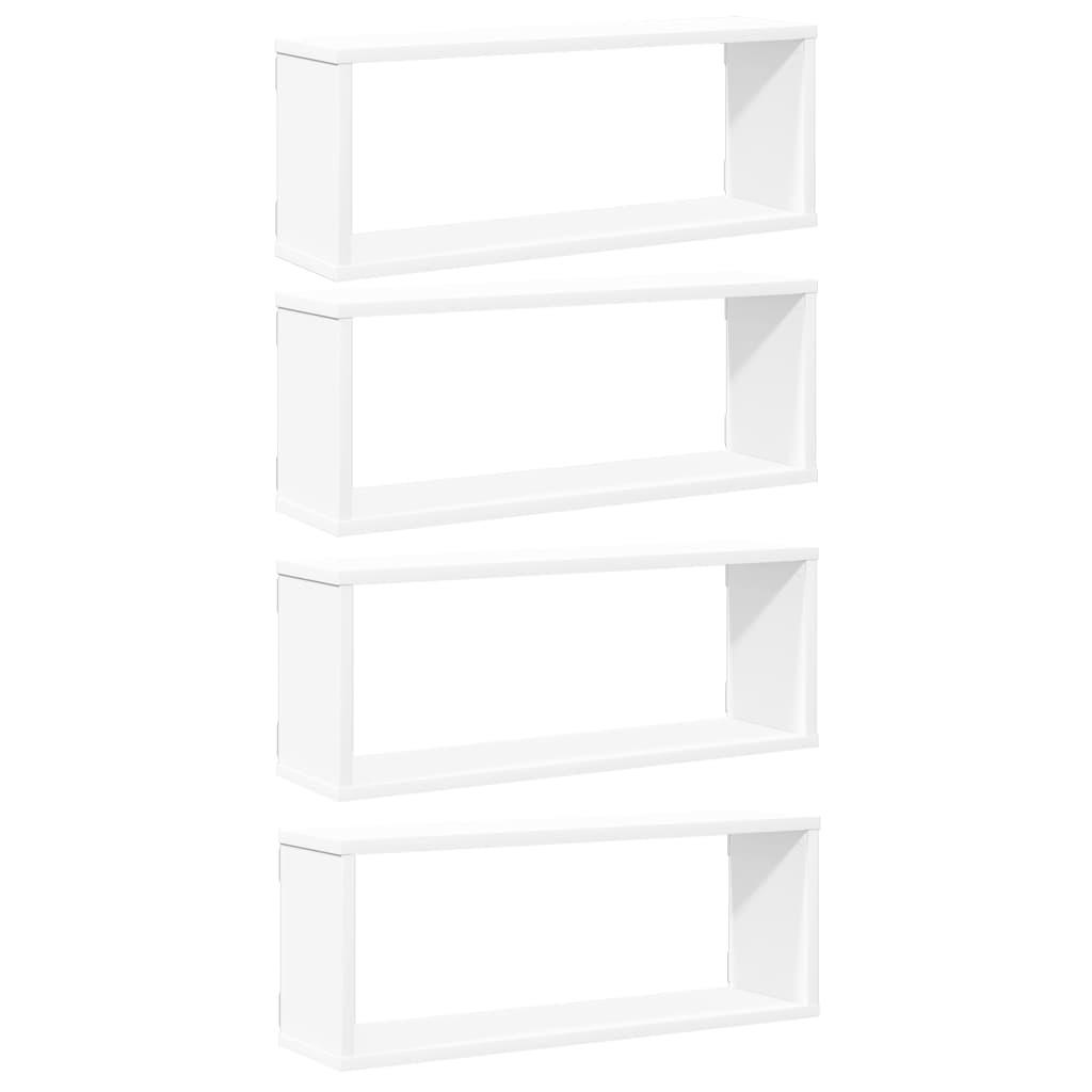 vidaXL Wandregalset Weiß 60x23x15 cm