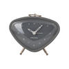 WECKER Triangle 11.4/11.4/9.3 cm - Grau, Metall (11.4/9.3/11.4cm) - Karlsson