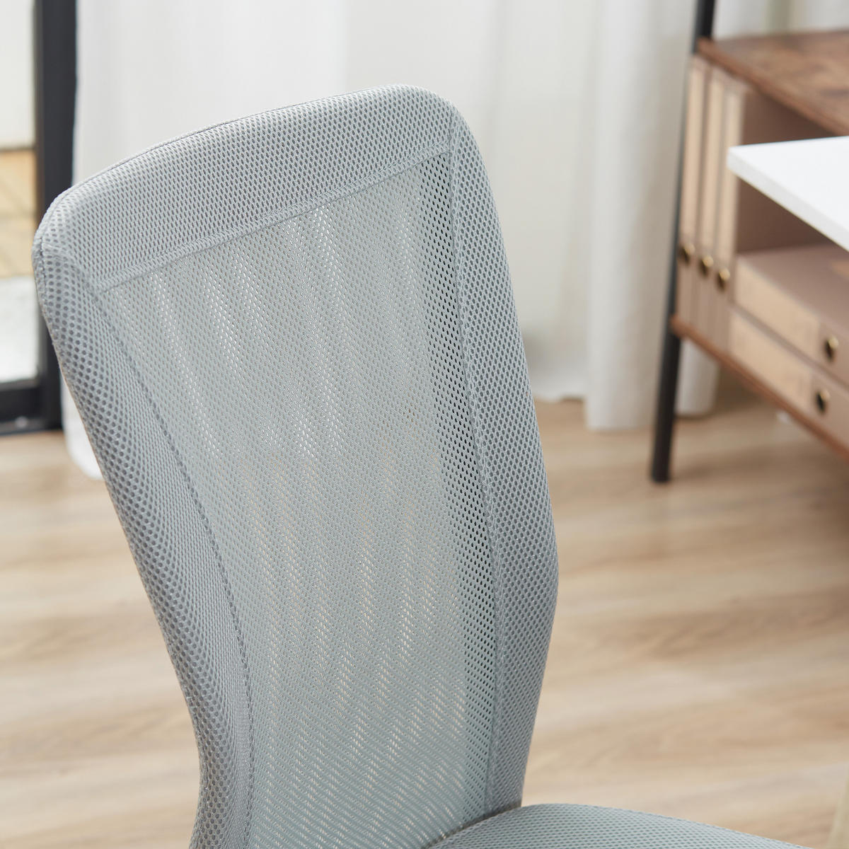 DREHSTUHL ergonomisch höhenverstellbar DE-11657 Chromgestell 360° Grau - Grau, Textil (58/100/43cm) - ComfortXL