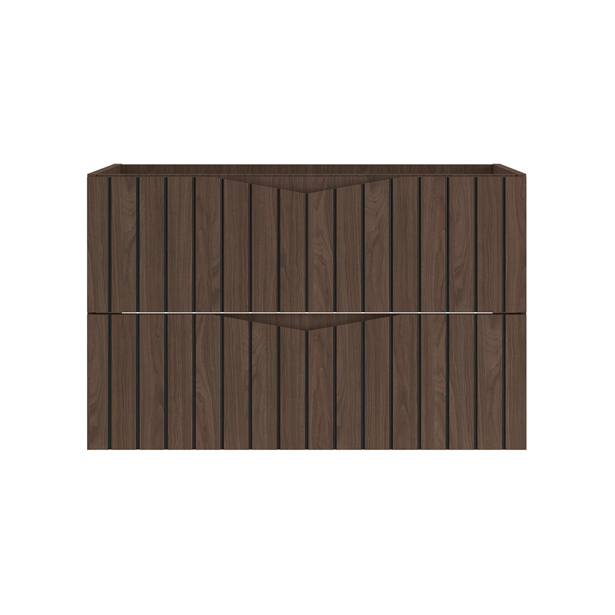 SKRINKA POD UMÝVADLO 80cm Siena Drevo a čierna farba - čierna, kompozitné drevo (80/50/45.8cm) - Petits-meubles