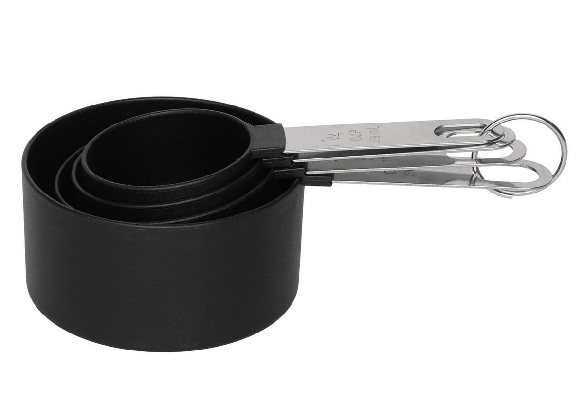 MESSBECHER 8-teilig - Schwarz, Kunststoff (250L)