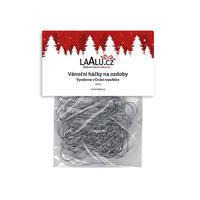 ORNAMENTHAKEN 50 Stück - klassisch - Grau, Metall (10cm) - LAALU