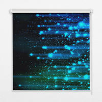 VNÚTORNÁ roleta - okenná roleta - roleta - 100x100 cm - Modré krupobitie - čierna, plast (100/100/0.5cm) - TULUP