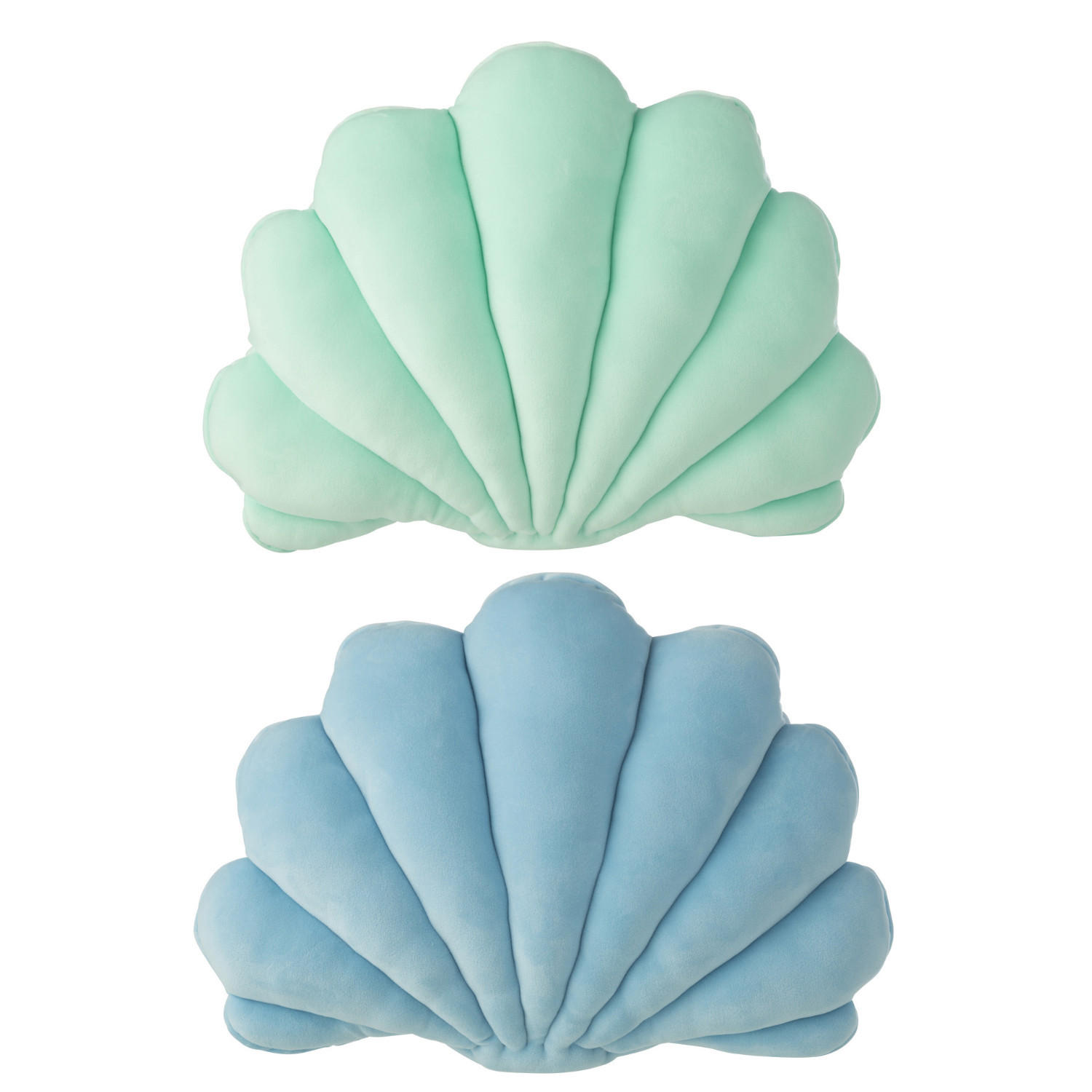 KISSEN POLY Blau - Blau, Textil (30/37cm) - J-Line