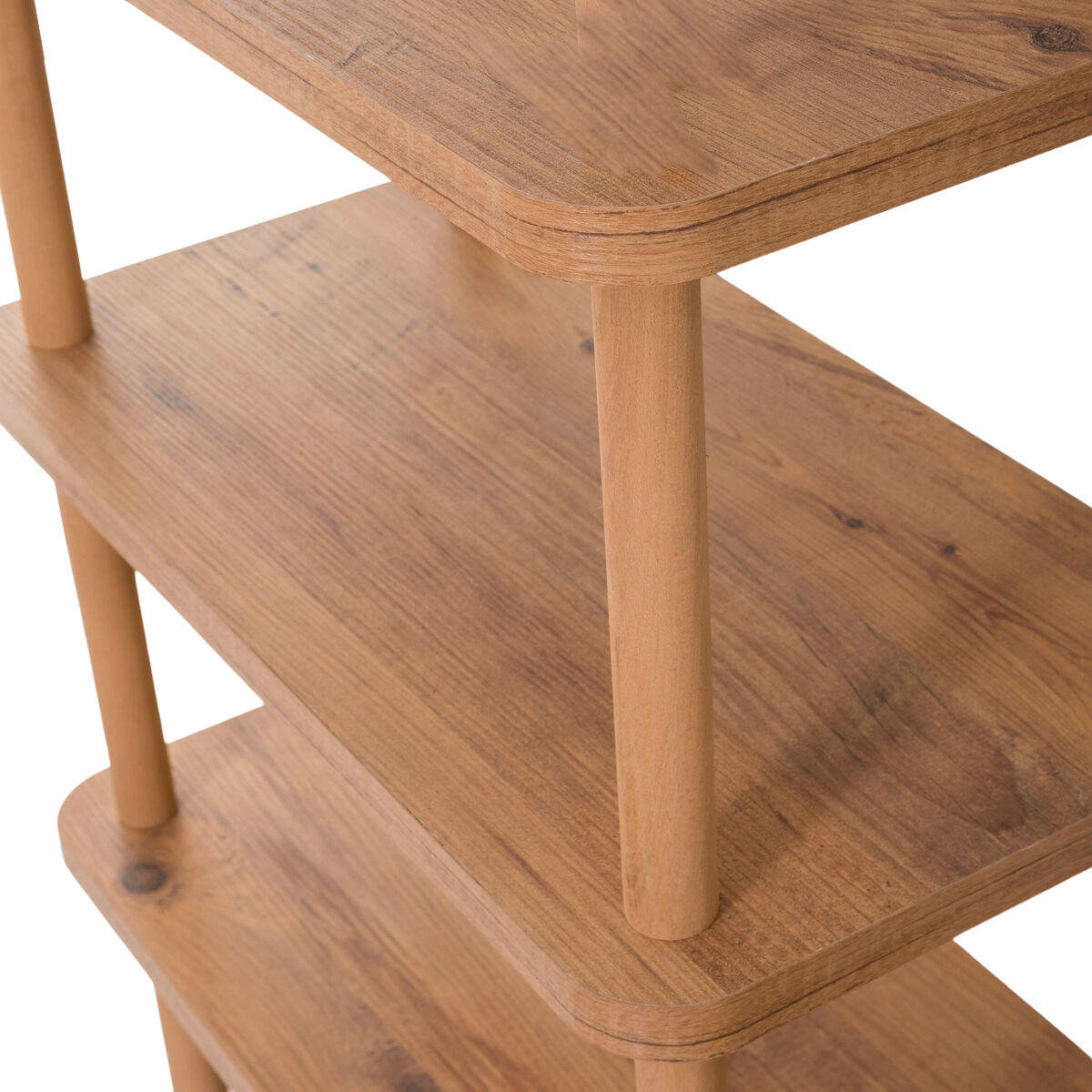 REGAL mit 6 böden in atlantik-kiefer-optik 35/180/74,9 cm - Eschefarben, Holzwerkstoff (35/74.9/40cm) - Calicosy