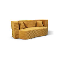 SCHLAFSOFA MYFOAM, Sofa mit Schlaffunktion, Farbe: Orange, Cordstoff - Orange, Textil (200/80/72cm) - Storez24