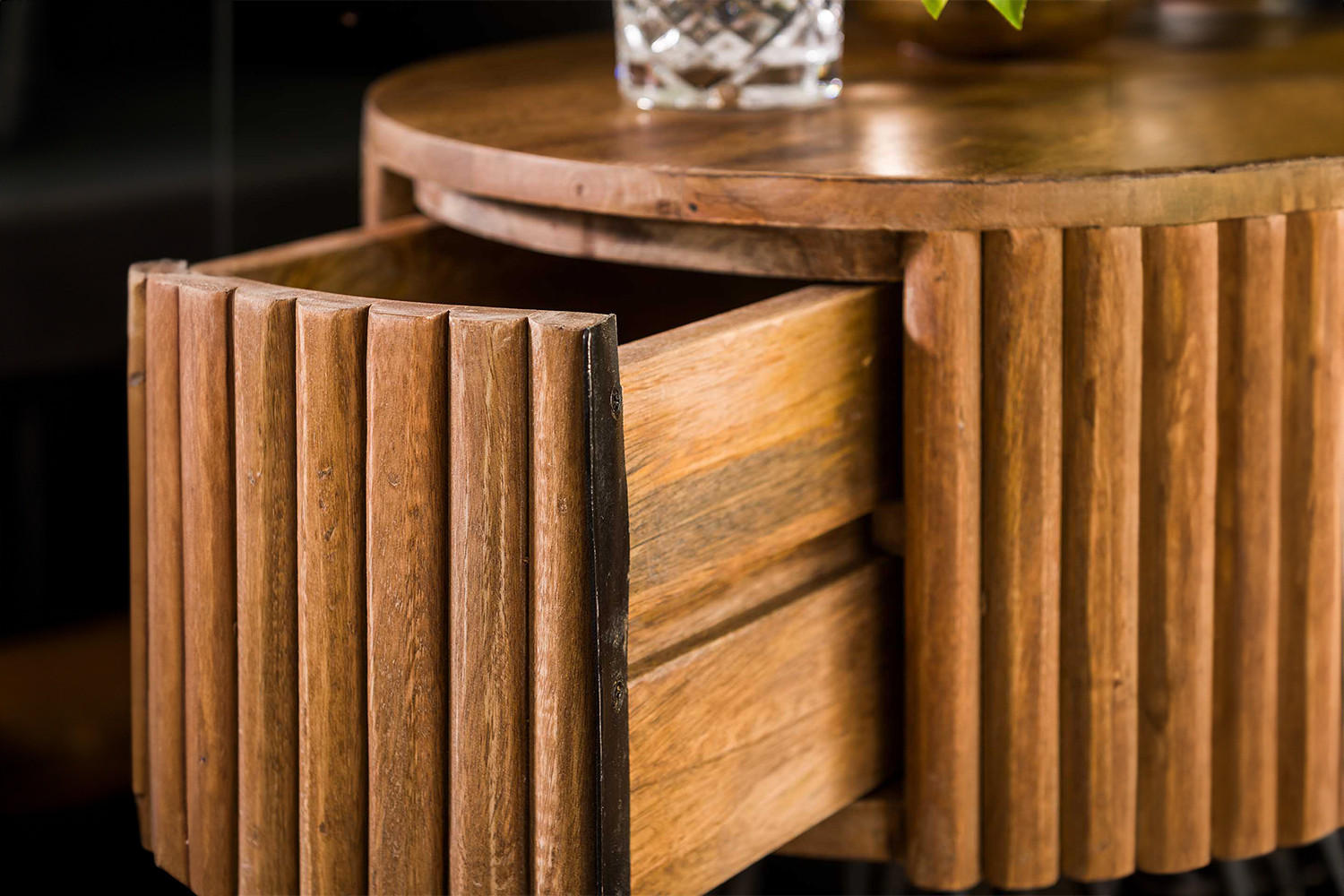 NACHTTISCH SWEAK Holz Mango - Braun, Holz (40/60/40cm) - KAWOLA