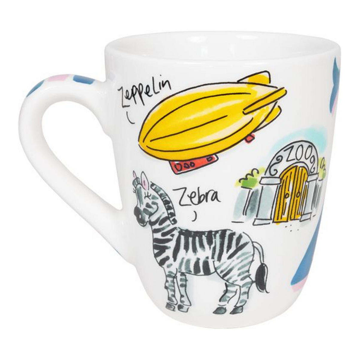 BECHER Liebesbrief Z in Bunt - 350 ml - Multicolor, Keramik (0.35L) - Blond Amsterdam