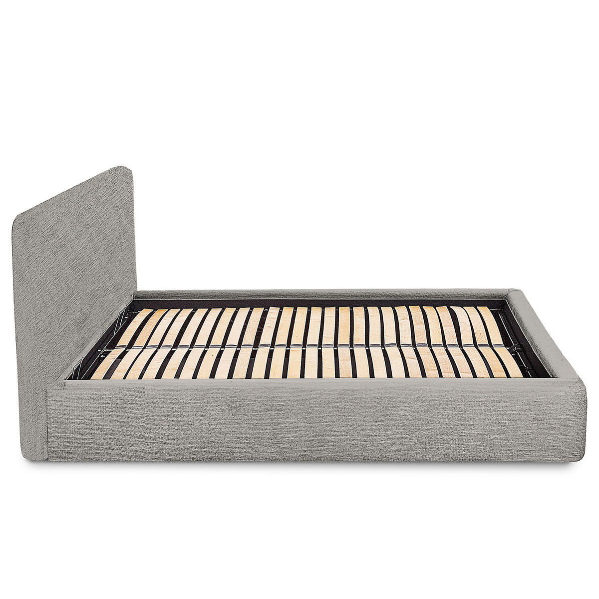POLSTERBETT - Hellgrau, Holz/Textil (160/200cm) - home24