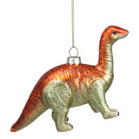 BAUMANHÄNGER Hang On Dinosaurier - Orange, Glas (16/10/4.5cm) - Butlers