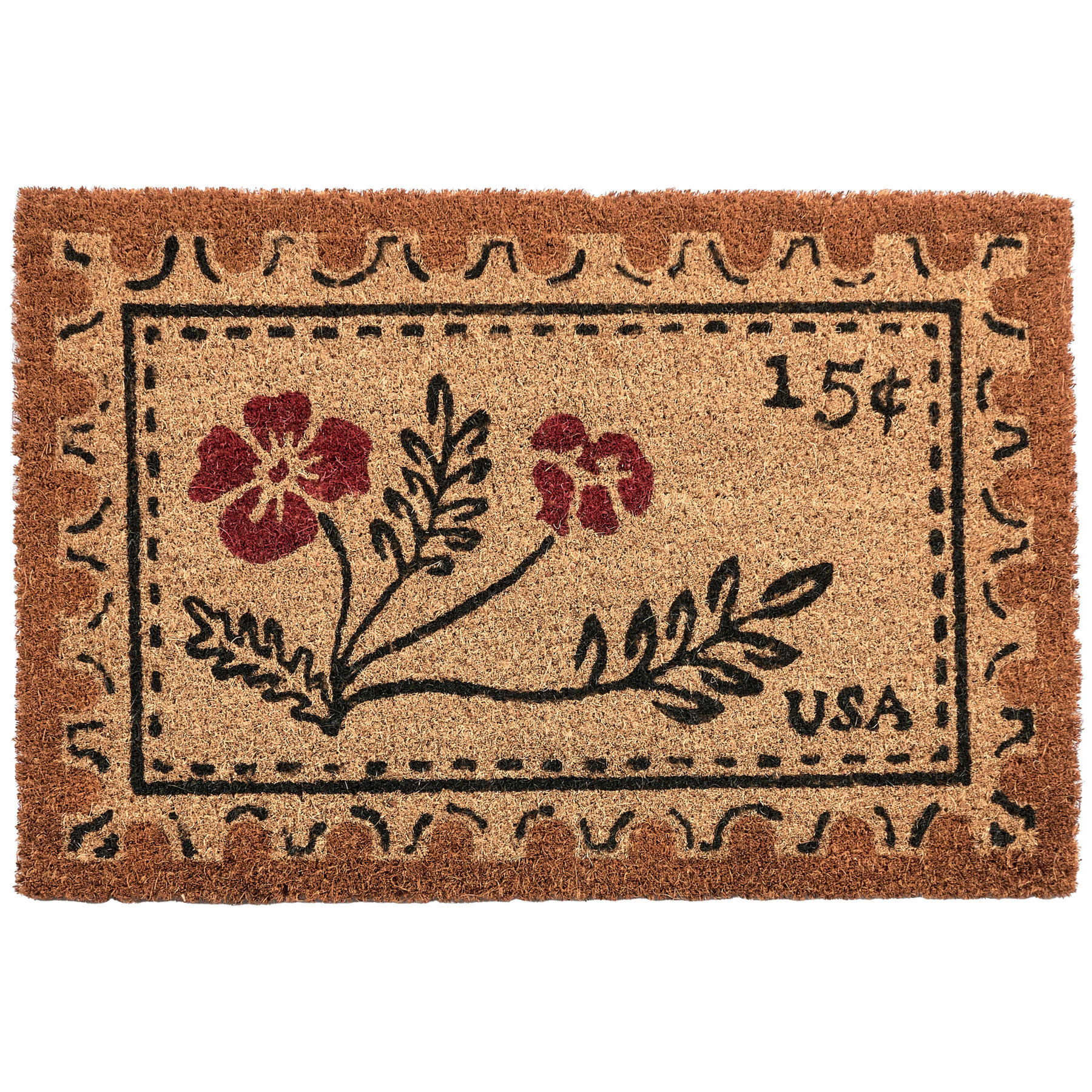 FUSSMATTE Naturfarben 40/60 cm Kokosfasern Iloilo - Naturfarben, Textil (40/60cm) - Beliani