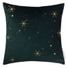 ZIERKISSENHÜLLE Sparkling Stars dunkelgrün 38x38cm - Dunkelgrün, Textil (38/38cm) - Tom Tailor