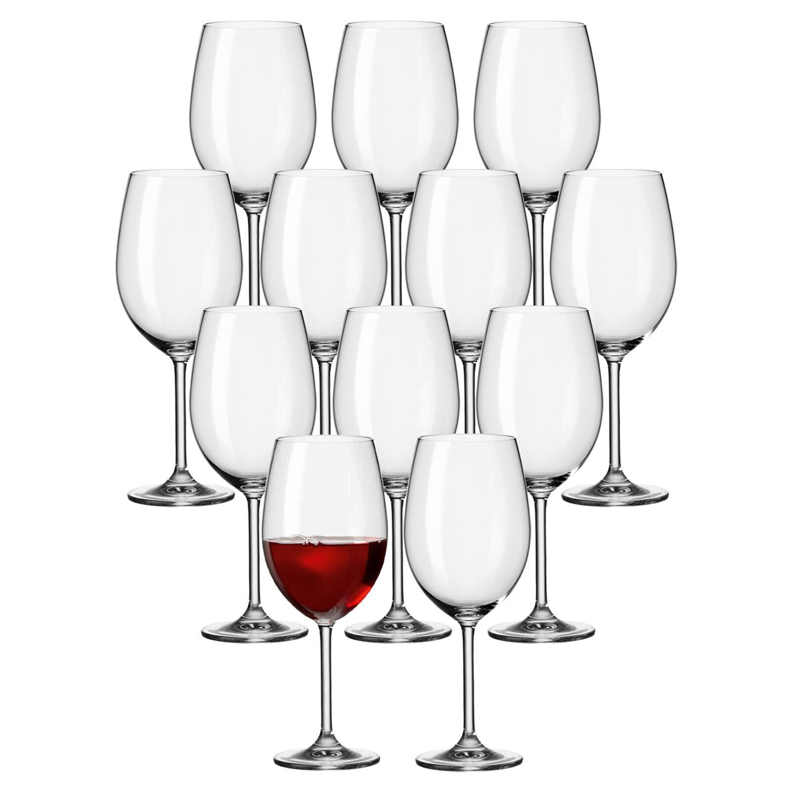 BORDEAUXGLAS Daily transparent 640 ml 12er Set - Transparent, Glas (0.64L) - Leonardo Living