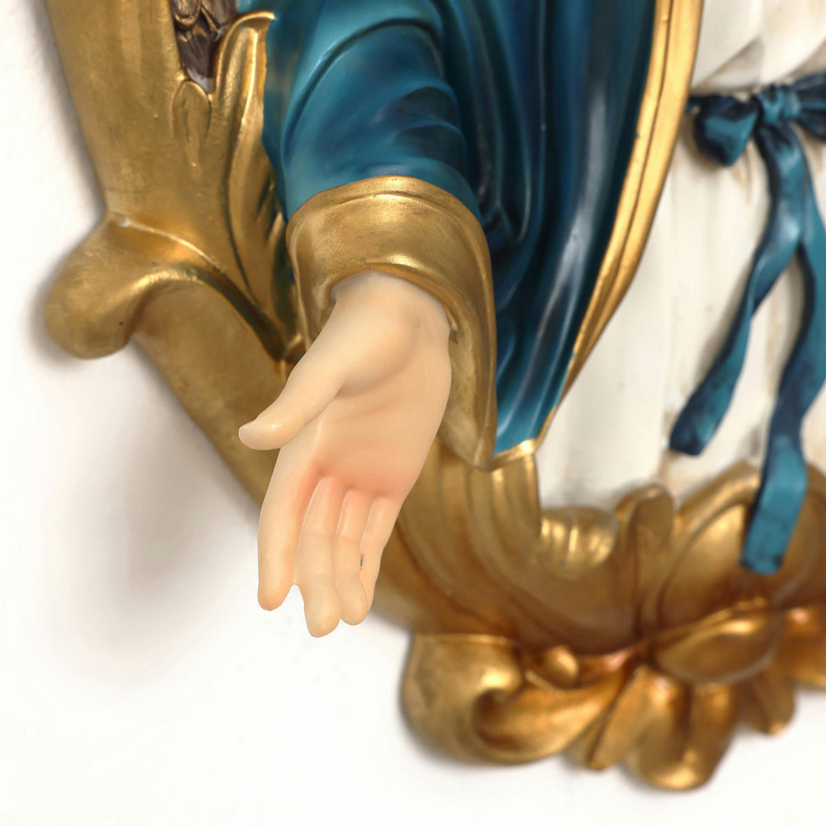 WANDDEKOR Heilige Maria, Symbol des Segens | B27.5 x T8 x H41 cm - Multicolor, Kunststoff (27.5/41/8cm) - Hometopia