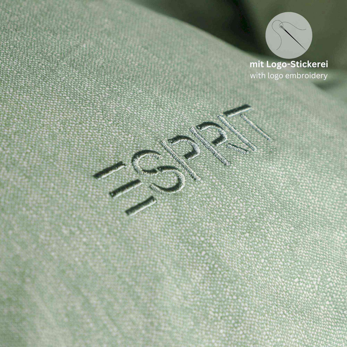 RENFORCE BETTWÄSCHE HARP 2er Set - Grün, Textil (135/200cm) - Esprit