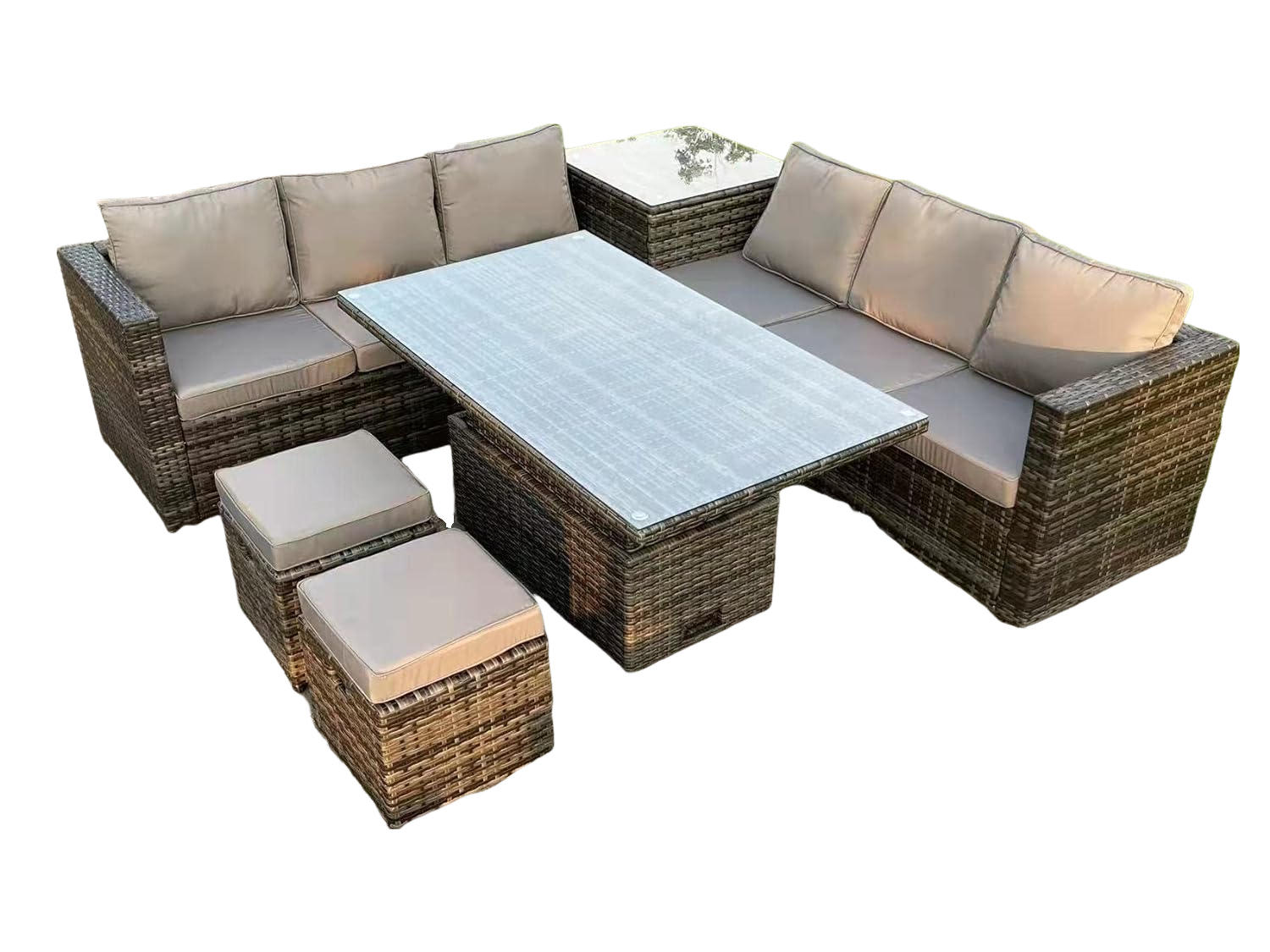 Fimous Gartensofa Dunkelgrau