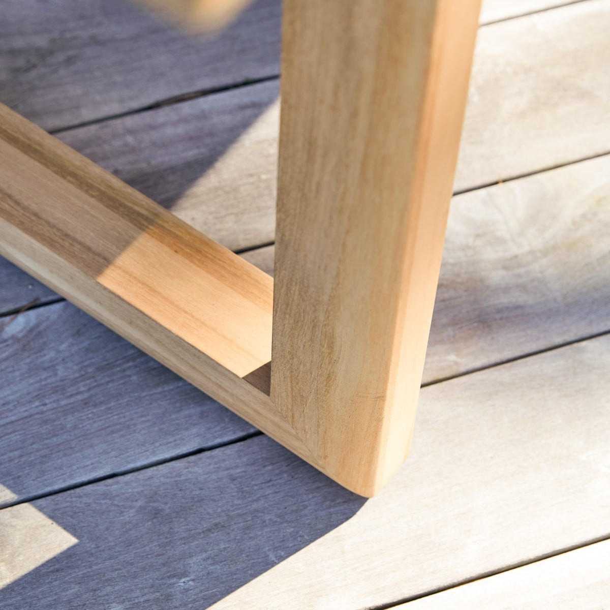 GARTENTISCH Noah Natur aus Teak - Naturfarben, Holz (102/244/76cm) - Tikamoon