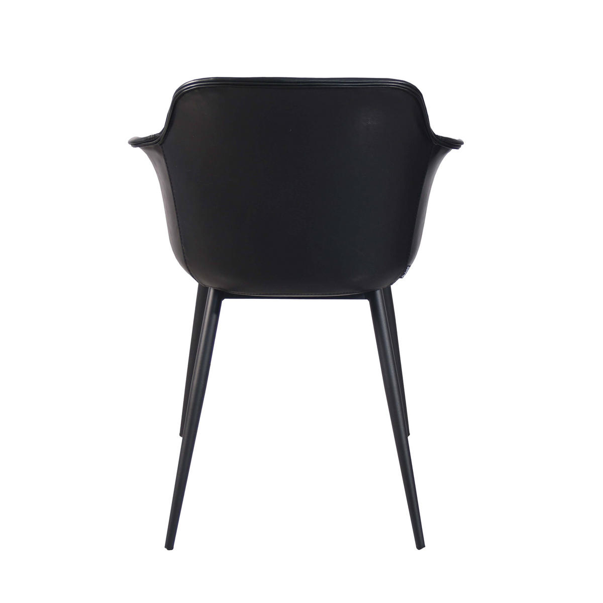 ARMLEHNENSTÜHLE 2-tlg., Schwarz - Schwarz, Textil (58/83/58cm) - Oviala