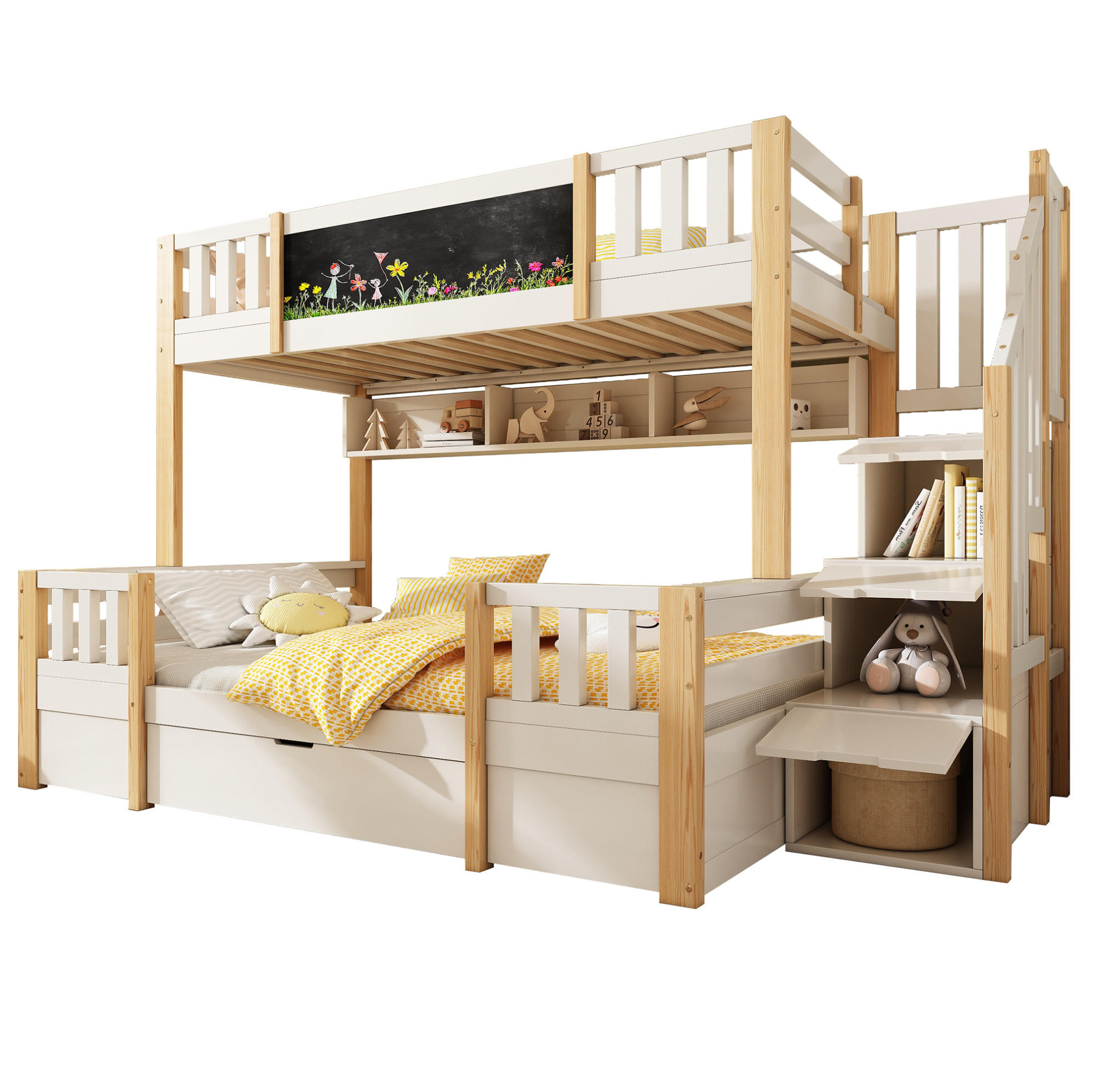 Ivmeu Etagenbett Weiß 90x200 cm