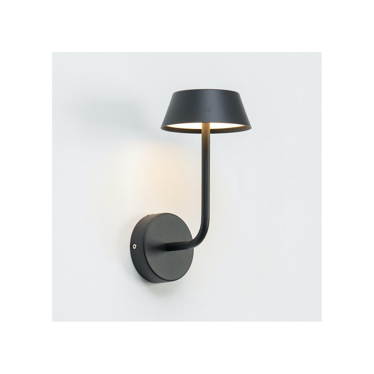 WANDLEUCHTE Fabro, Schwarz, 27cm - Schwarz, Metall (13/27/17cm) - KOSILUM