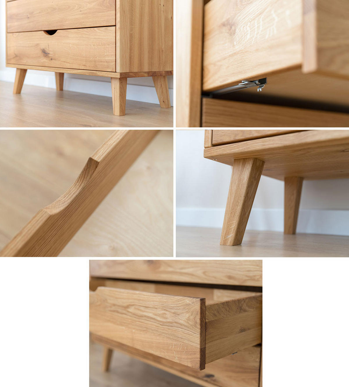 KLEIDERSCHRANK Simona Eiche Natur 90 / 60 / 180cm - Eichefarben, Holz (90/180/60cm) - Feldmann-Wohnen