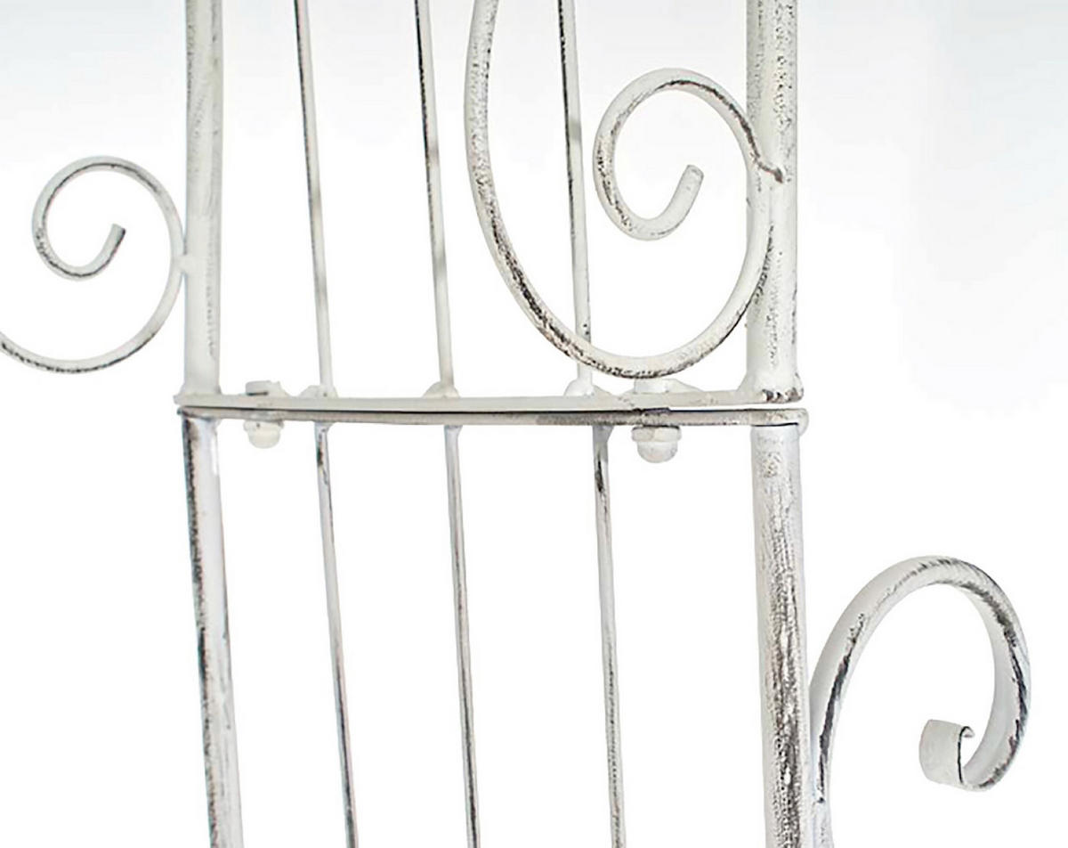 ROSENBOGEN Antigua antik weiß - Weiß, Metall (118/248/30cm) - TPFLiving