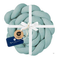 BETTSCHLANGE geflochten Mint Jersey - Mintgrün, Textil (16/200cm) - nordic coast company