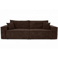 SOFA Mit Schlaffunktion Und Bettkasten, Cordstoff Poso, Braun, BEST SCORNER - Braun, Holz (245/83/90cm) - Kaiser Möbel