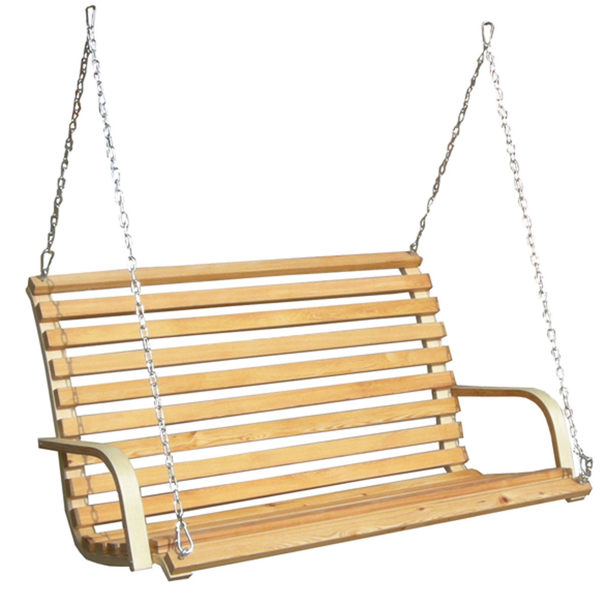 HOLLYWOODSCHAUKEL-BANK bis 260kg, 146/100/70cm, Braun - Braun, Holz (100/70/146cm) - Amanka