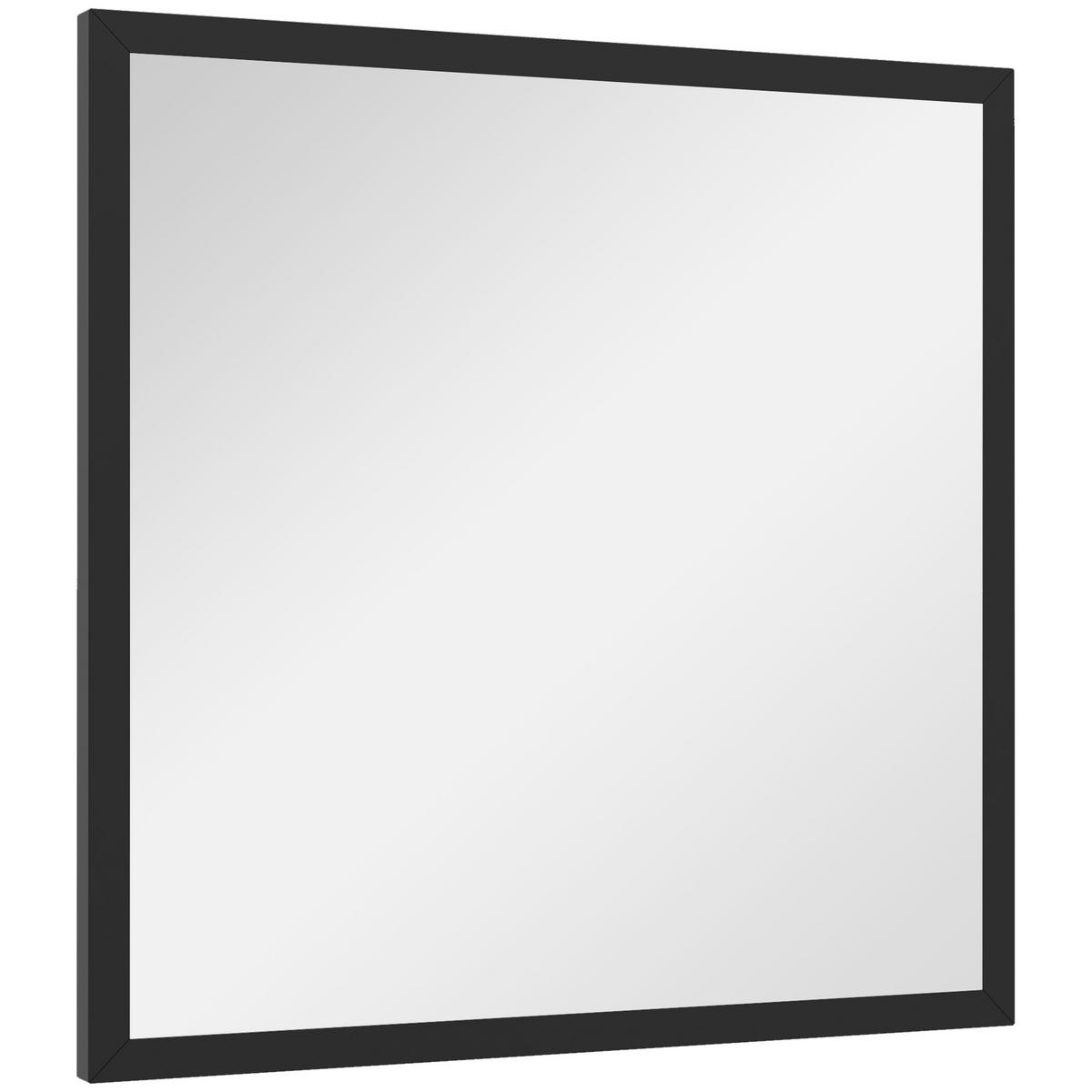 WANDSPIEGEL DE-14260 quadratisch 50x50 cm Schwarz - Schwarz, Glas (50/50/2cm) - ComfortXL