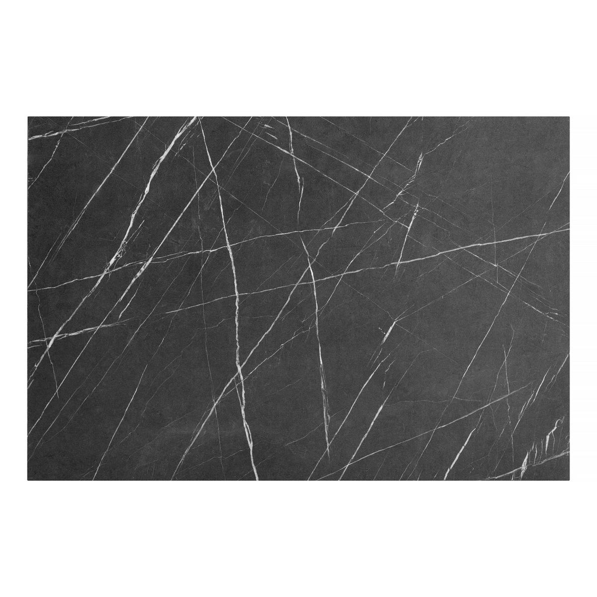 SCHREIBTISCH mit Ablage in Schwarz MORRISON - Schwarz, Holzwerkstoff (75/100/75cm) - RNT By Really Nice Things