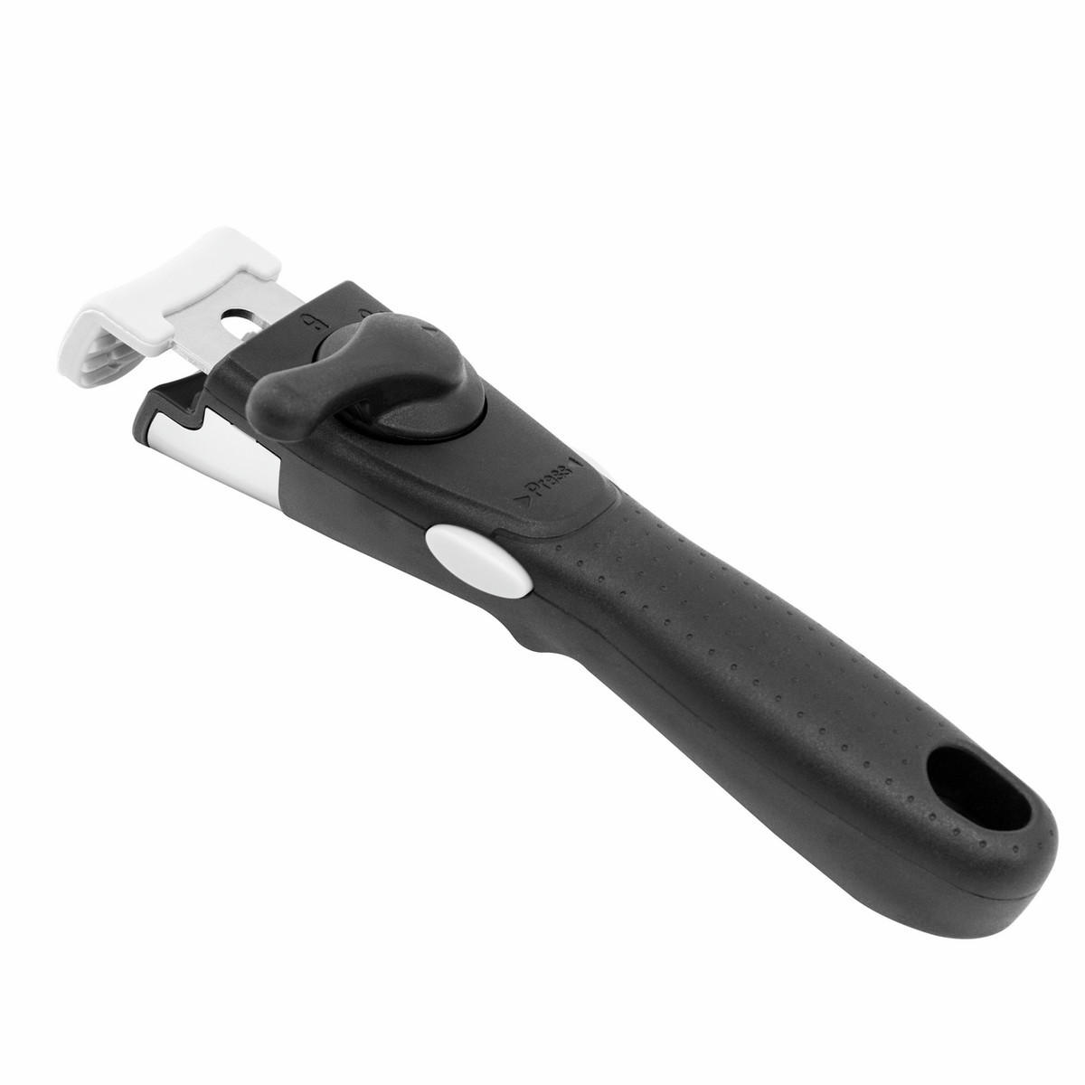 PFANNENSET Pro Click, Edelstahl, Induktion, Antihaftbeschichtung, abnehmbarer Griff, 3-teilig - Silberfarben, Kunststoff/Metall - KOPF