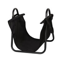 HOLZUNTERSTAND oslo Schwarz - Schwarz, Metall (0.41/0.45cm) - Habitat Garten