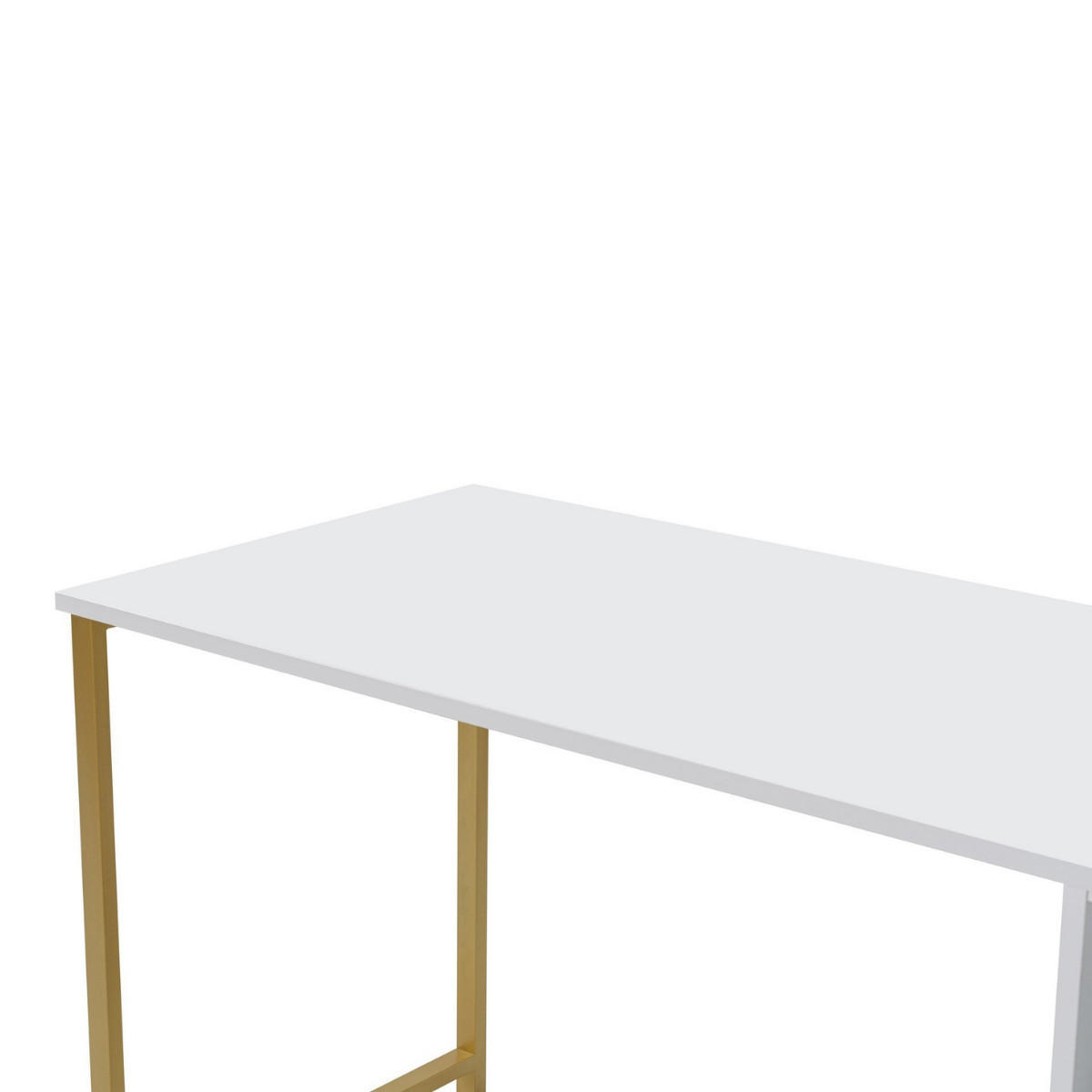 DOPPELSCHREIBTISCH - twin 240/60/74 cm - Weiß, Holzwerkstoff (240/60/74cm) - Calicosy