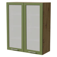 HÄNGESCHRANK Brerra W4S/80 Eiche Artisan / RAL 6025 farngrün Matt 80 / 32,5 / 96cm - Eiche Artisan/Grün, Holz/Holzwerkstoff (80/96/32.5cm) - Feldmann-Wohnen